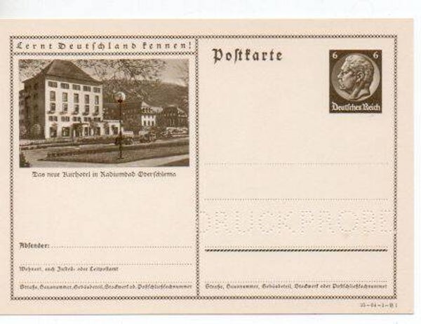 Deutsches Reich Bildpostkarte P236/ 35-64-1-B1 Druckprobe *