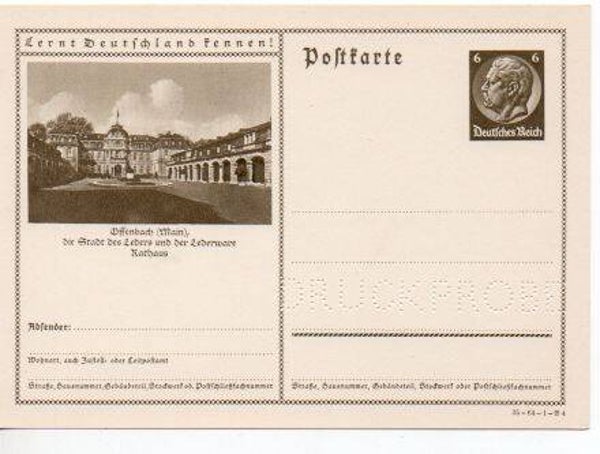 Deutsches Reich Bildpostkarte P236/ 35-64-1-B4 Druckprobe *