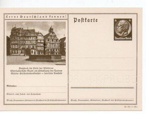 Deutsches Reich Bildpostkarte P236/ 35-64-1-B5 Druckprobe *