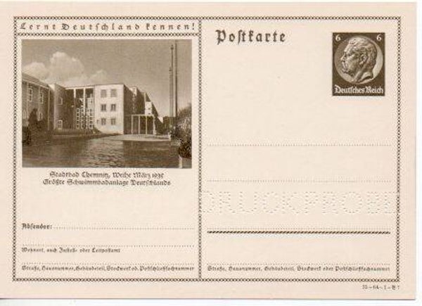 Deutsches Reich Bildpostkarte P236/ 35-64-1-B7 Druckprobe *