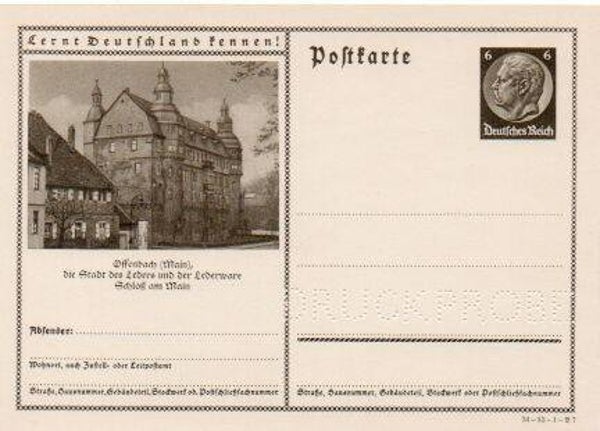 Deutsches Reich Bildpostkarte P236/ 34-53-1-B7 Druckprobe *