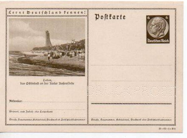 Deutsches Reich Bildpostkarte P236/ 35-63-1-B8 Druckprobe *