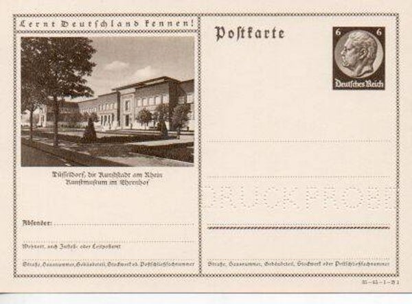 Deutsches Reich Bildpostkarte P236/ 35-65-1-B1 Druckprobe *