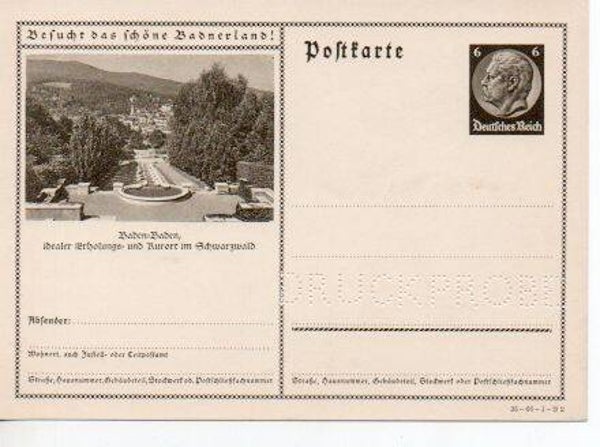 Deutsches Reich Bildpostkarte P236/ 35-66-1-B2 Druckprobe *