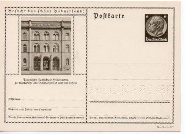 Deutsches Reich Bildpostkarte P236/ 35-66-1-B7 Druckprobe *