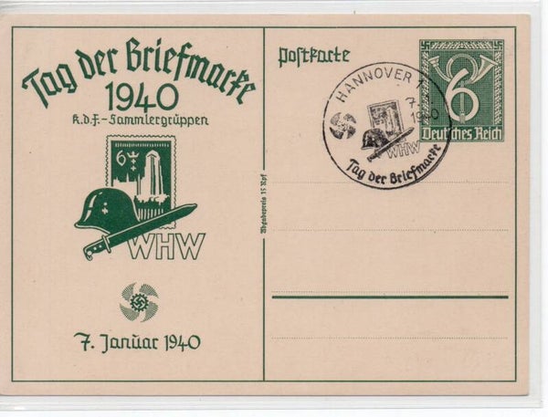 Deutsches Reich Ganzsache P288 mit SST gestempelt/ o