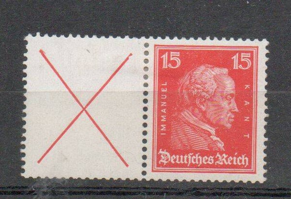 Deutsches Reich Zusammendruck ZD Nr. W 23 ungebraucht/ *