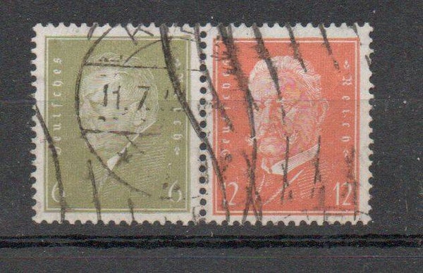 z18- Deutsches Reich Zusammendruck ZD Nr. W 29 gestempelt/ o