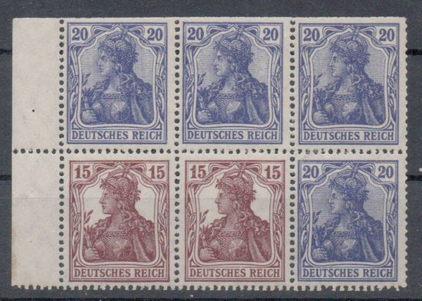 Deutsches Reich Zusammendruck H-Blatt 25 ad A0 postfrisch/ **