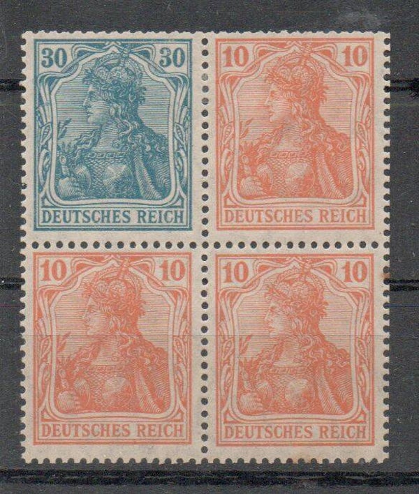z19- Deutsches Reich Zusammendruck ZD Nr. W 15 o. S 174 ungebraucht/ *