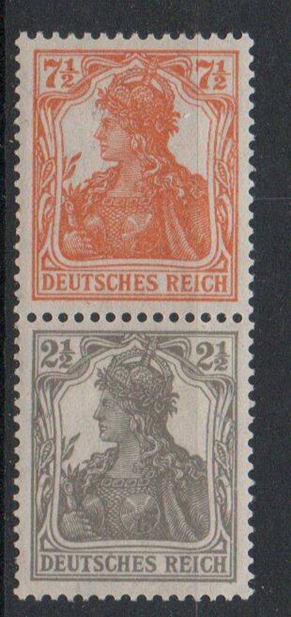 Deutsches Reich Zusammendruck S13a postfrisch/ **