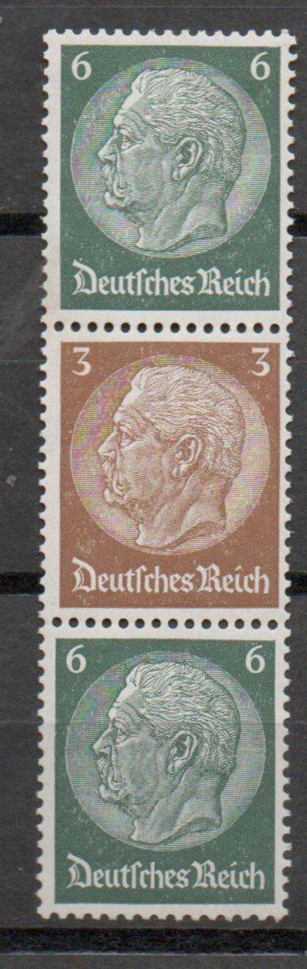 z224- Deutsches Reich Zusammendruck S154 ungebraucht/ *