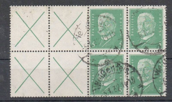z23- Deutsches Reich Zusammendruck ZD Nr. W 27.2 gestempelt/ o