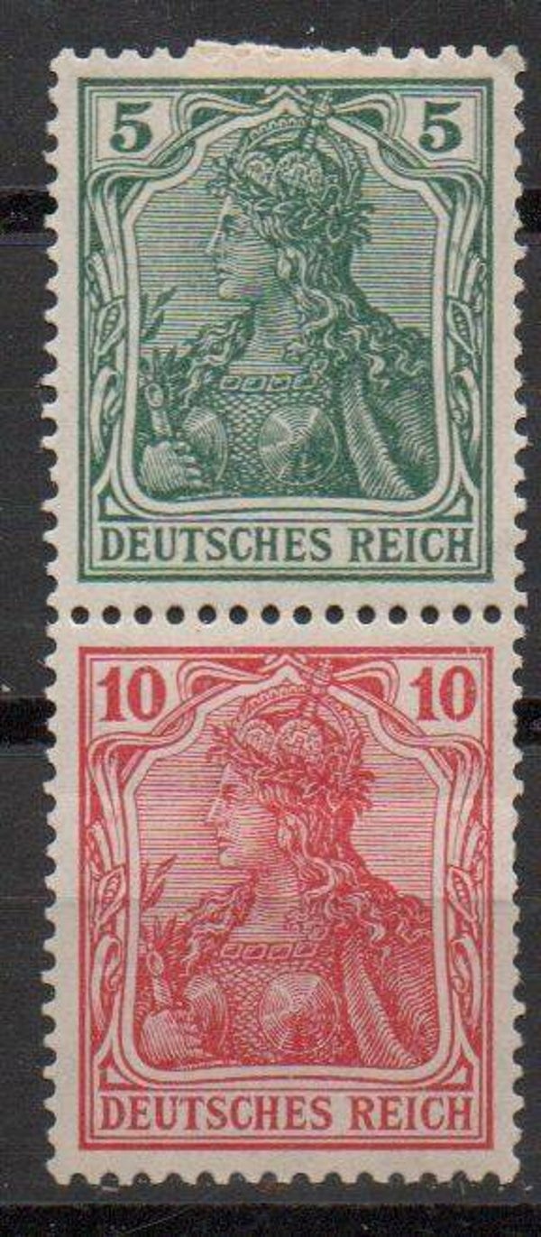 z236- Deutsches Reich Zusammendruck S 4I ungebraucht/ *