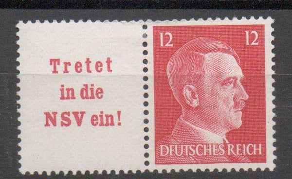 z242- Deutsches Reich Zusammendruck W157 ungebraucht/ *
