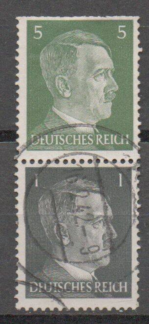 z248e- Deutsches Reich Zusammendruck S270 gestempelt/ o
