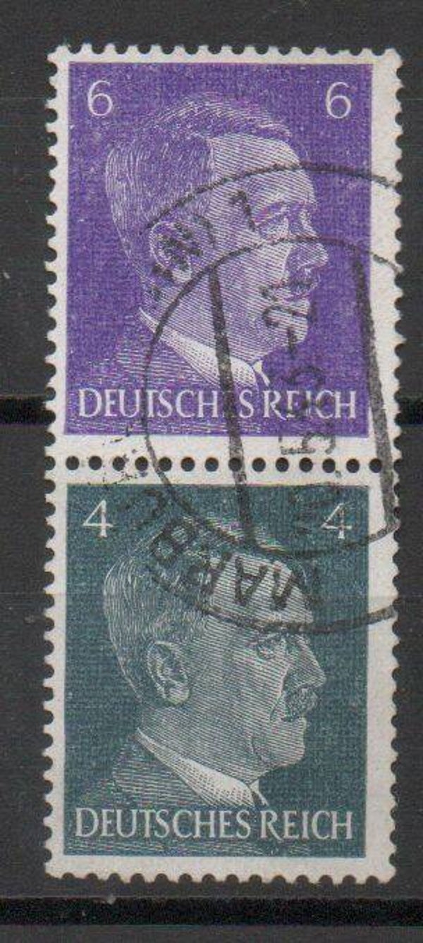 Deutsches Reich Zusammendruck S292 gestempelt/ o