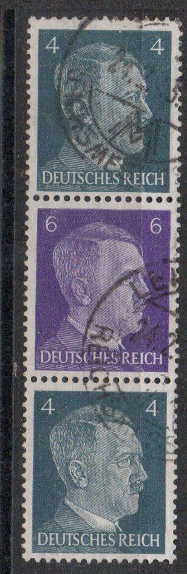 Deutsches Reich Zusammendruck S291 gestempelt/ o