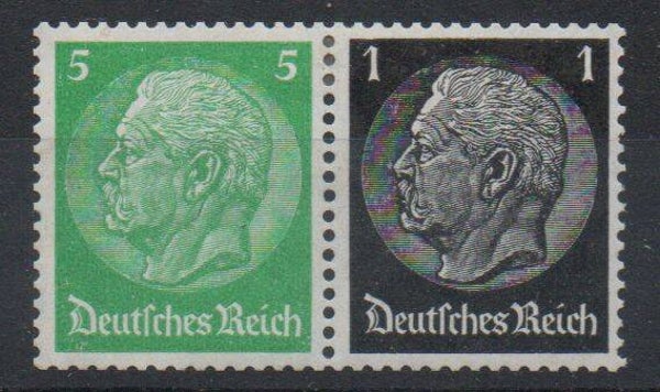 z34- Deutsches Reich Zusammendruck ZD Nr. W 59 ungebraucht/ *