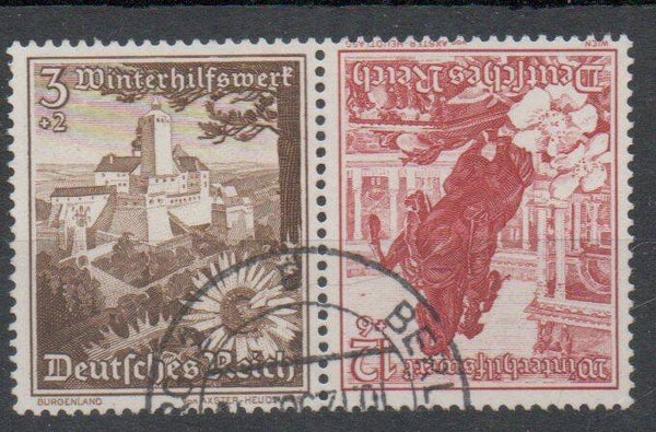z347- Deutsches Reich Zusammendruck K34 gestempelt/ o