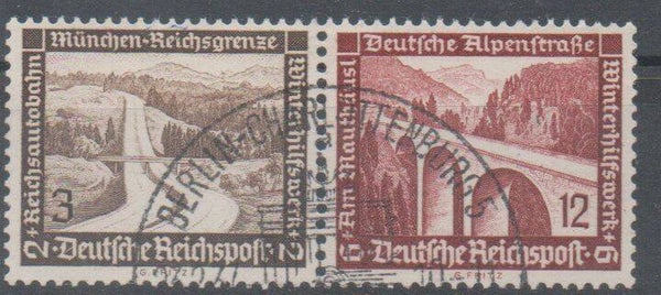 z353- Deutsches Reich Zusammendruck W115 gestempelt/ o