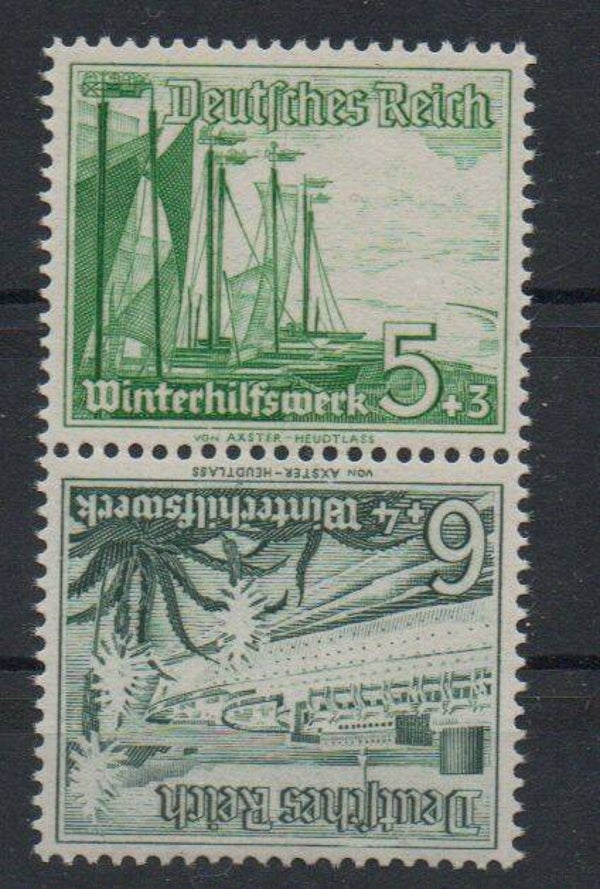 Deutsches Reich Zusammendruck ZD Nr. SK 32 ungebraucht/ *