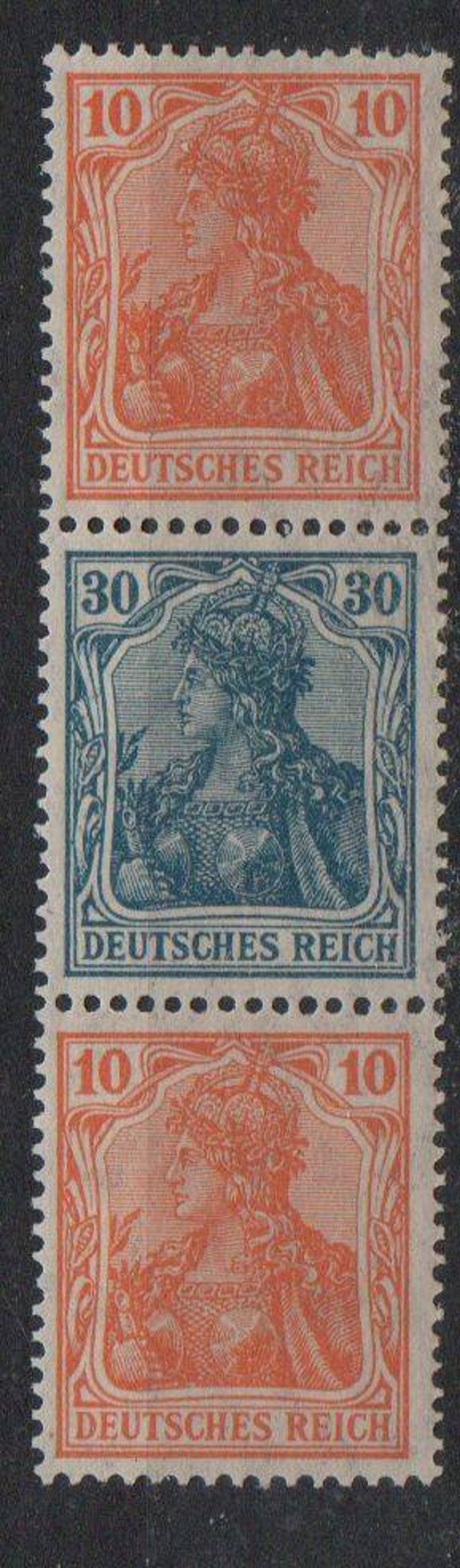 z364- Deutsches Reich Zusammendruck S16 ungebraucht/ *
