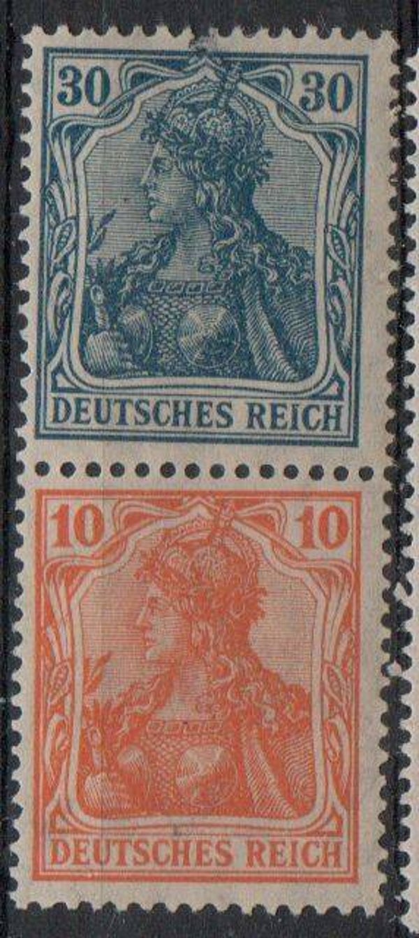 z366- Deutsches Reich Zusammendruck S17 ungebraucht/ *