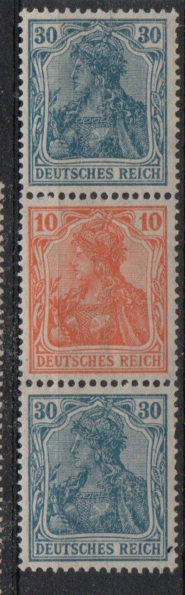 z367- Deutsches Reich Zusammendruck S18 ungebraucht/ *