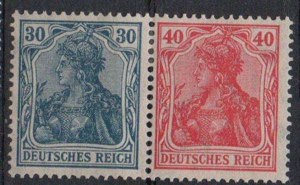 z369- Deutsches Reich Zusammendruck W16 ungebraucht/ *