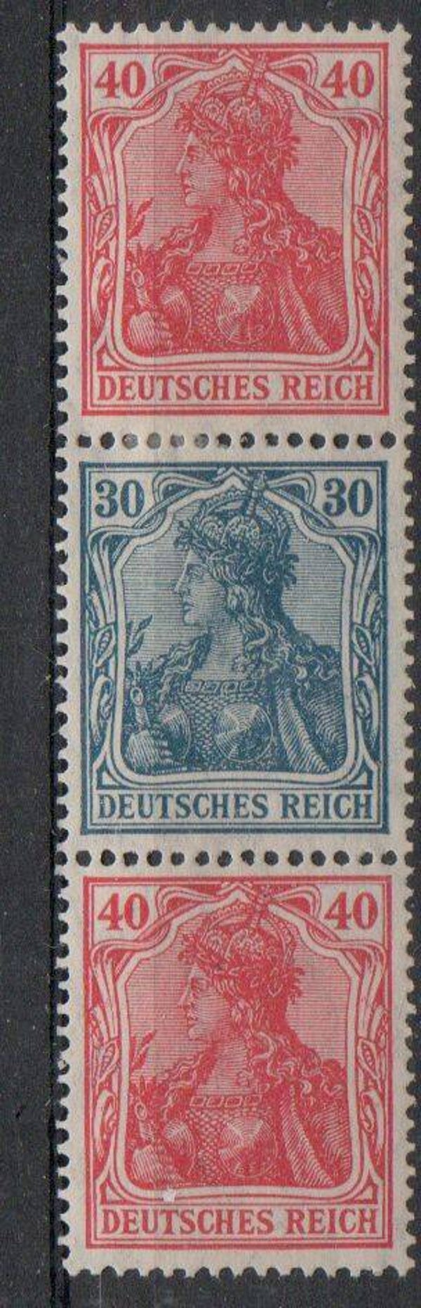 z371- Deutsches Reich Zusammendruck S22 ungebraucht/ *