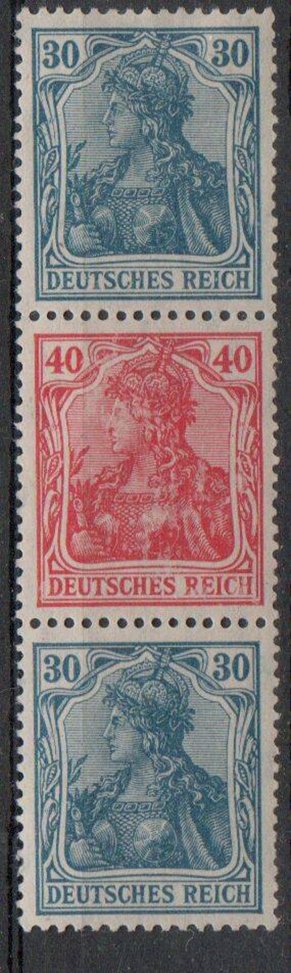 z373- Deutsches Reich Zusammendruck S20 ungebraucht/ *