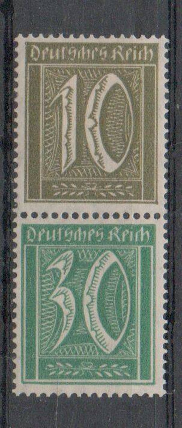 z374- Deutsches Reich Zusammendruck S31 ungebraucht/ *