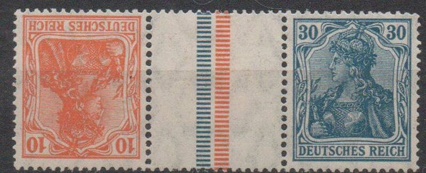z379- Deutsches Reich Zusammendruck KZ 2.1 ungebraucht/ *