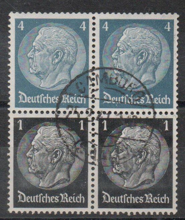 z389- Deutsches Reich Zusammendruck S 171 gestempelt/ o