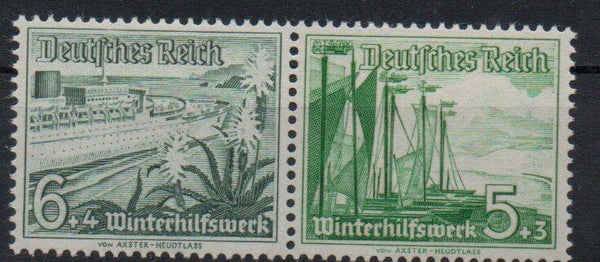 z39- Deutsches Reich Zusammendruck ZD Nr. W 123 ungebraucht/ *