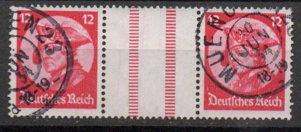 z396- Deutsches Reich Zusammendruck WZ 10 gestempelt/ o