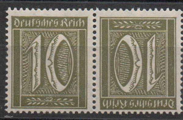 z405- Deutsches Reich Zusammendruck K 5 ungebraucht/ *