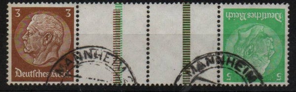 z408- Deutsches Reich Zusammendruck ZD Nr. KZ 25 gestempelt/ o