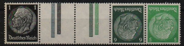 z410- Deutsches Reich Zusammendruck ZD Nr. KZ 25.1.2 + W 69 postfrisch/ **