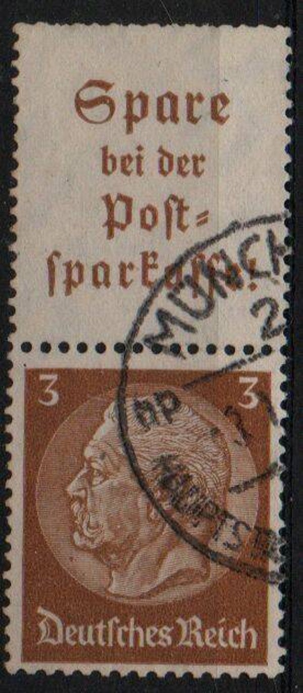 z412- Deutsches Reich Zusammendruck ZD Nr. S 175 gestempelt/ o