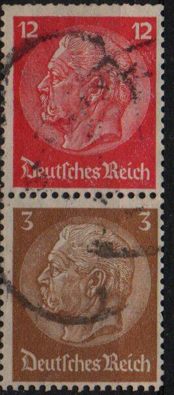 z413- Deutsches Reich Zusammendruck ZD Nr. S 179 gestempelt/ o