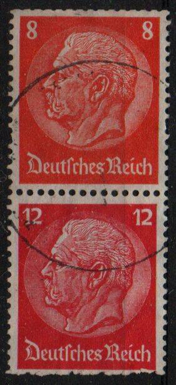 z414- Deutsches Reich Zusammendruck ZD Nr. S 201 gestempelt/ o