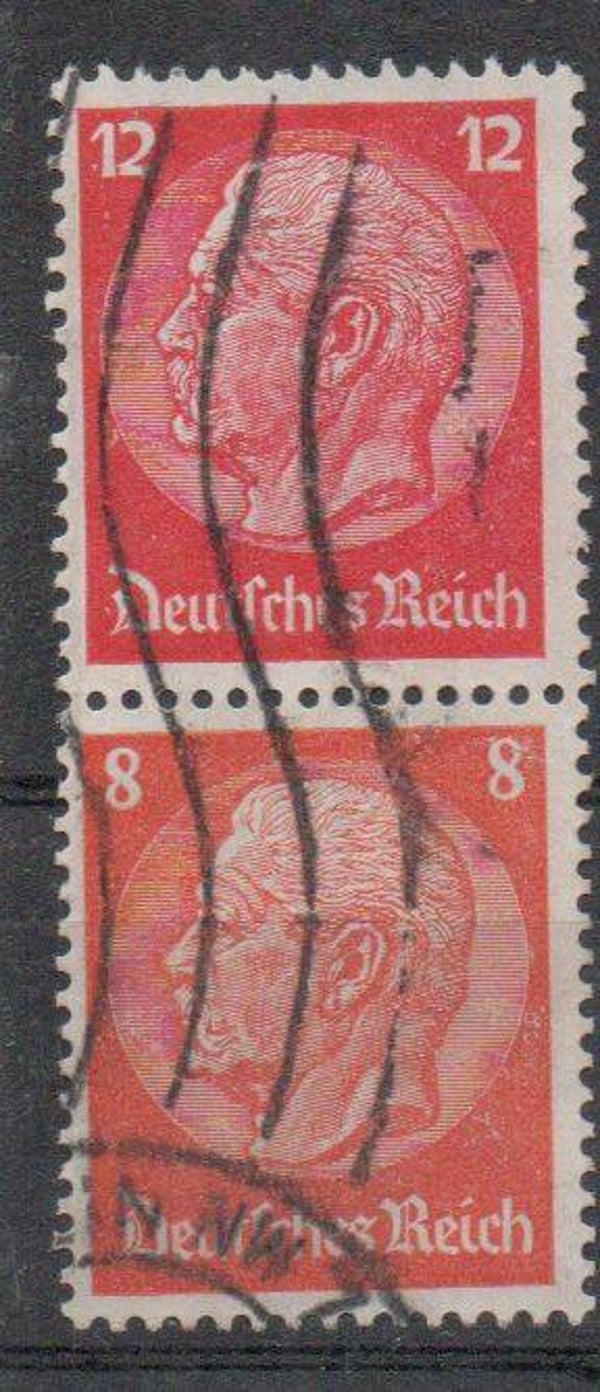 Deutsches Reich Zusammendruck ZD Nr. S 199 gestempelt/ o