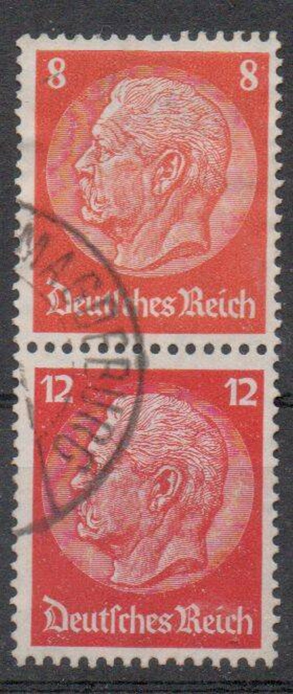 z424a- Deutsches Reich Zusammendruck ZD Nr. S 201 gestempelt/ o