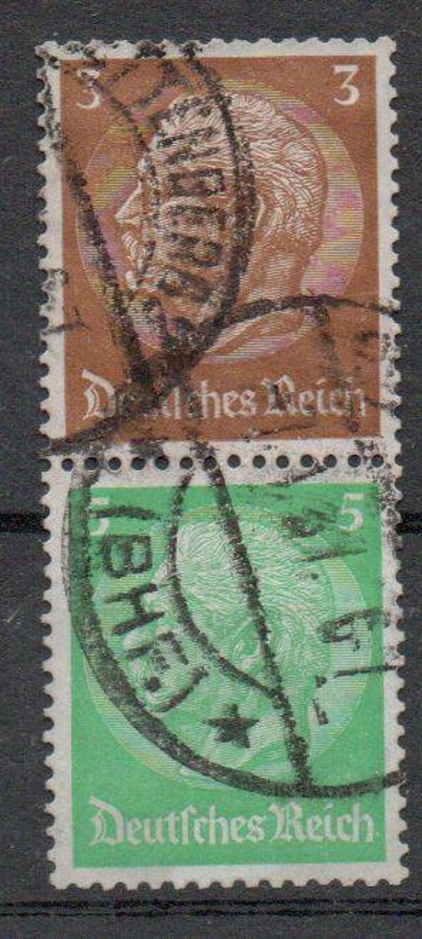 z426a- Deutsches Reich Zusammendruck ZD Nr. S 127 gestempelt/ o