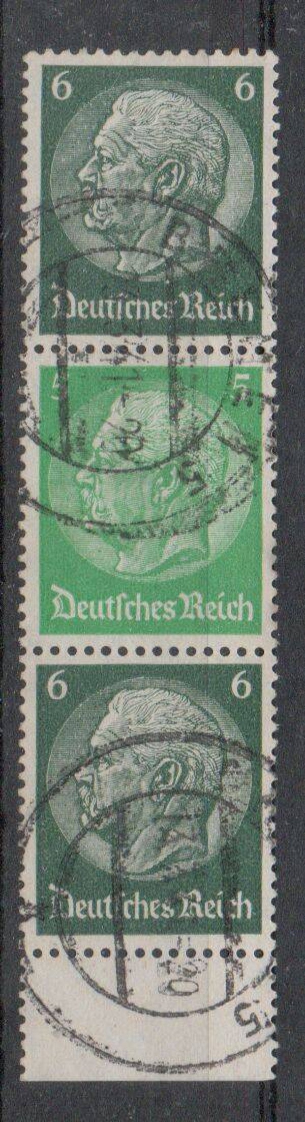 z429- Deutsches Reich Zusammendruck ZD Nr. S 190.2 gestempelt/ o