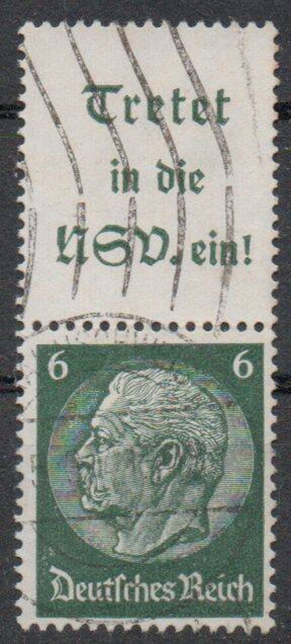 z430a- Deutsches Reich Zusammendruck ZD Nr. S 191 gestempelt/ o