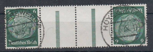 z435- Deutsches Reich Zusammendruck ZD Nr. KZ 22.1.2 gestempelt/ o
