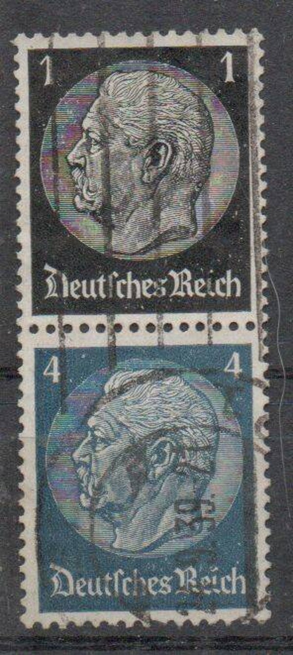 Deutsches Reich Zusammendruck Nr. S173 gestempelt/ o